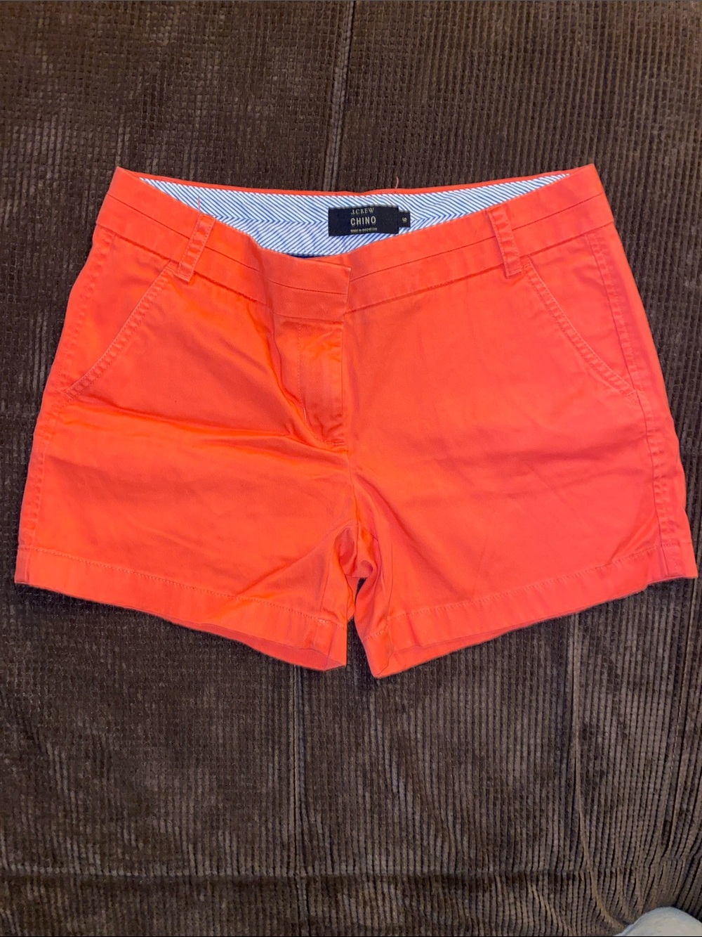 J. Crew Coral Chino Shorts